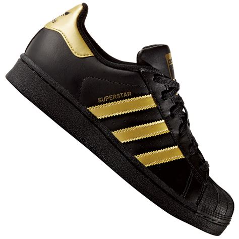 adidas superstar schwarz mit goldenen streifen|adidas superstar beige.